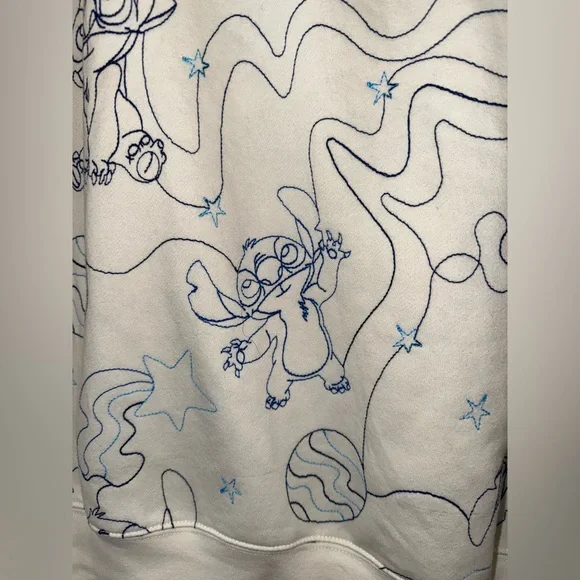 Disney Stitch All Over Print Hoodie XL NWT – See Flaw - Picture 14 of 14